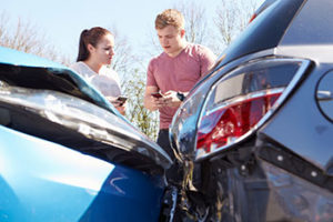 Exchanging info after a car accident